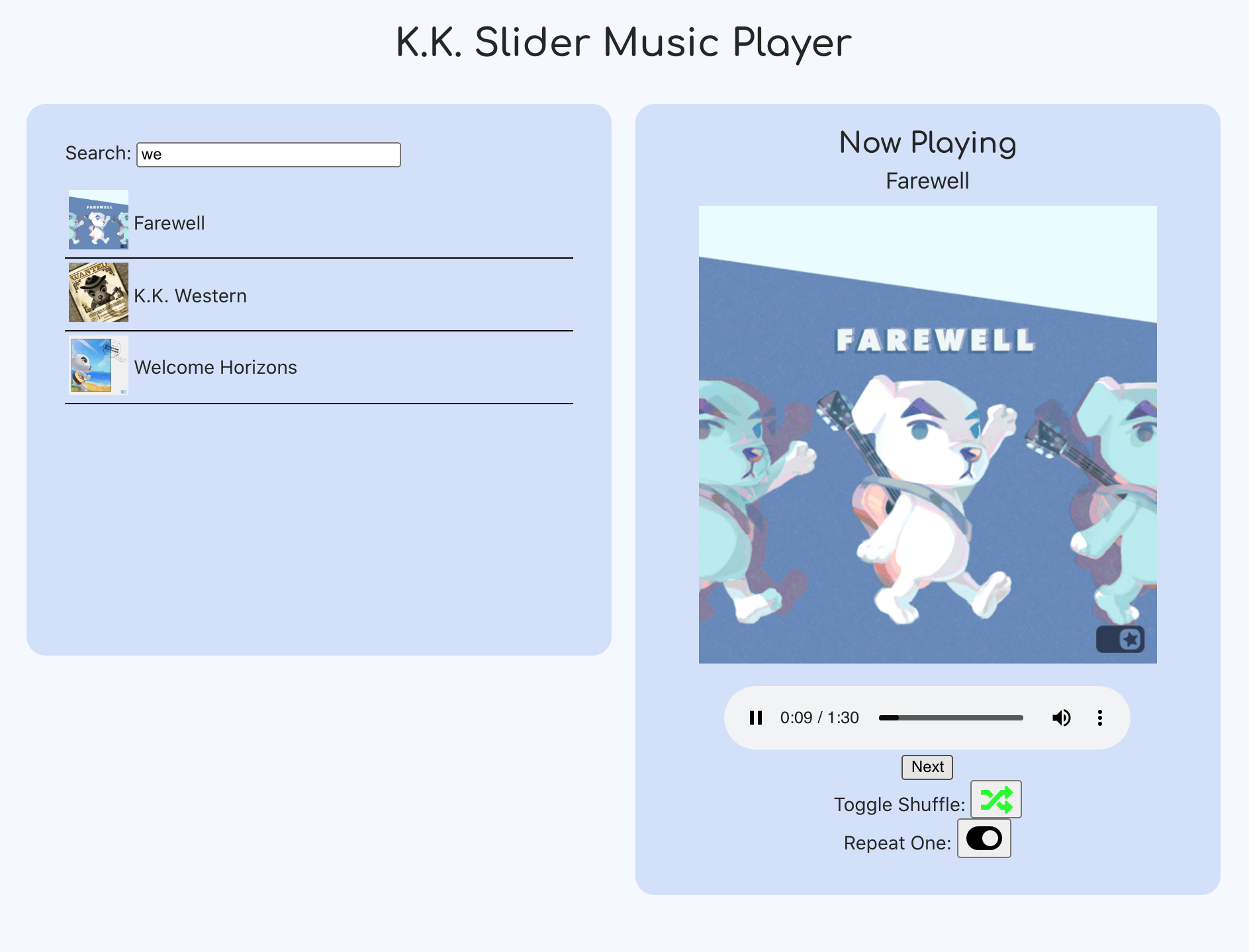 K.K. Music Player